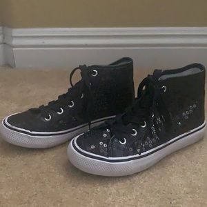 Sequin Covered High Tops